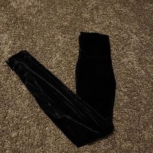 Black velvet Lululemon leggings